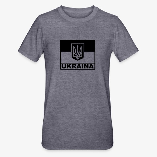 Ukraina Taktisk Flagga - Emblem - Polycotton-T-shirt unisex