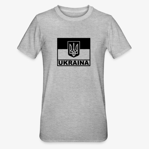 Ukraina Taktisk Flagga - Emblem - Polycotton-T-shirt unisex