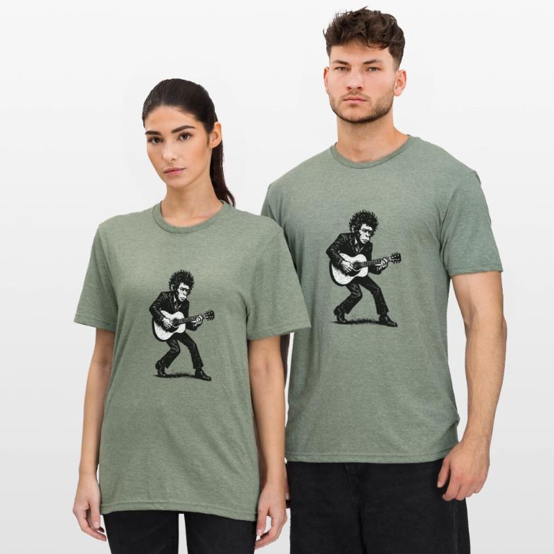 Auteur-compositeur-interprète | Le Singe Danseur T-shirt polycoton Unisexe