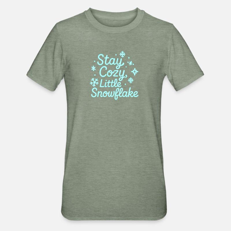 Reste Confortable Néon Script - T-shirt polycoton Unisexe - vert kaki chiné