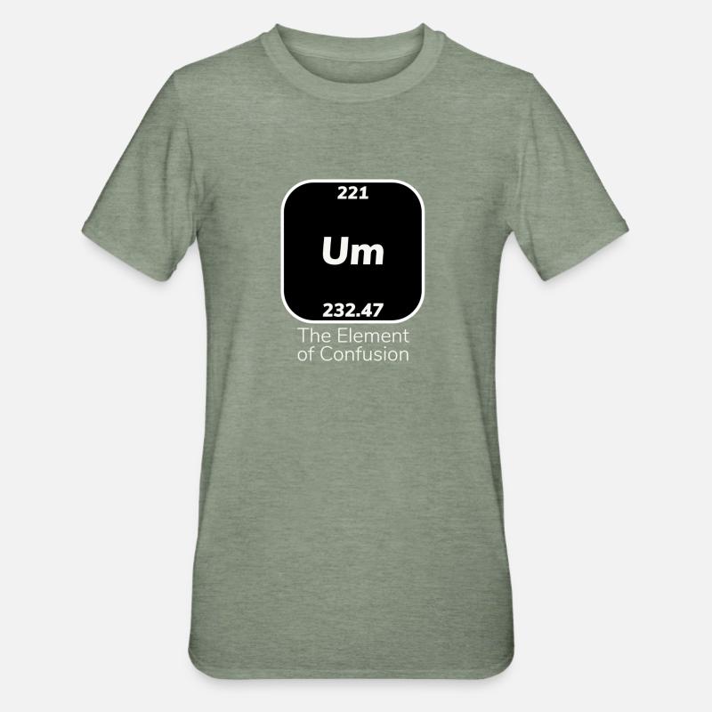 Um élément de confusion - T-shirt polycoton Unisexe - vert kaki chiné