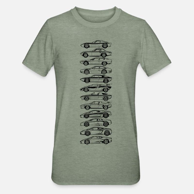 Evolution Black Lambo - T-shirt polycoton Unisexe - vert kaki chiné