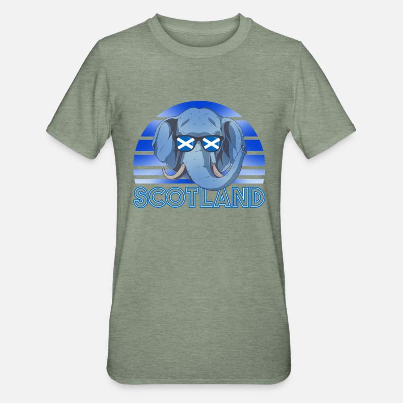 Scotland - Unisex Polycotton T-Shirt - heather military green