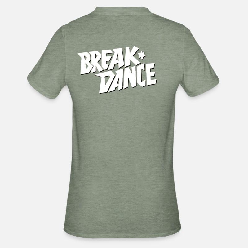 Style de danse Breakdance Lettrage - T-shirt polycoton Unisexe - vert kaki chiné