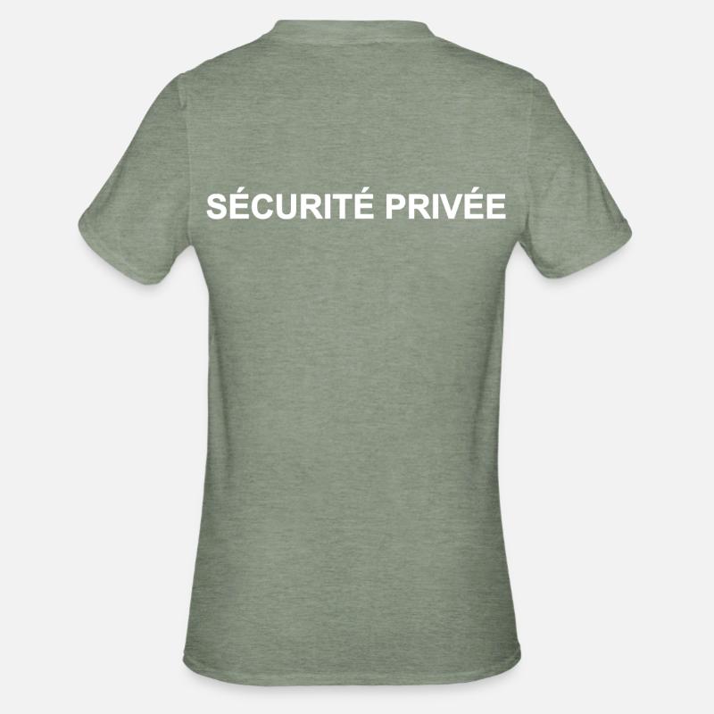 Private Security and Personalized Guarding - Unisex Polycotton T-Shirt - heather military green