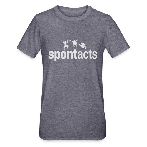 spontacts_Logo_weiss - Unisex Polycotton T-Shirt