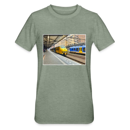 Museumtrein (Mat'64) op Station Amersfoort Centraa - Uniseks Polycotton T-shirt