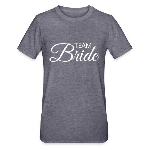 Team Bride - weisse Schrift - Unisex Polycotton T-Shirt