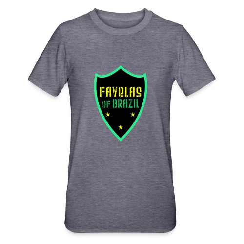 FAVELAS OF BRAZIL NOIR VERT DESIGN - T-shirt polycoton Unisexe