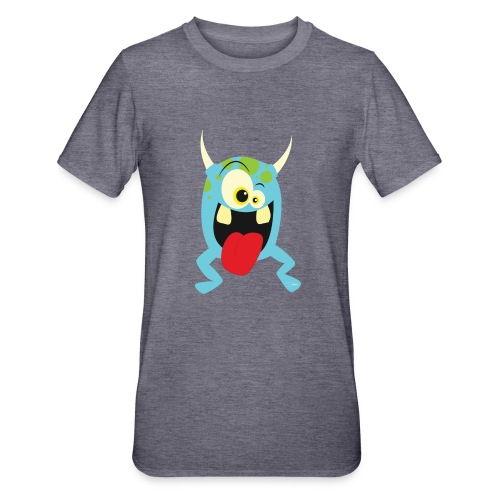 Monster blue - Uniseks Polycotton T-shirt