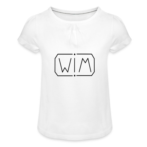 normal WIM design - Meisjes-T-shirt met plooien