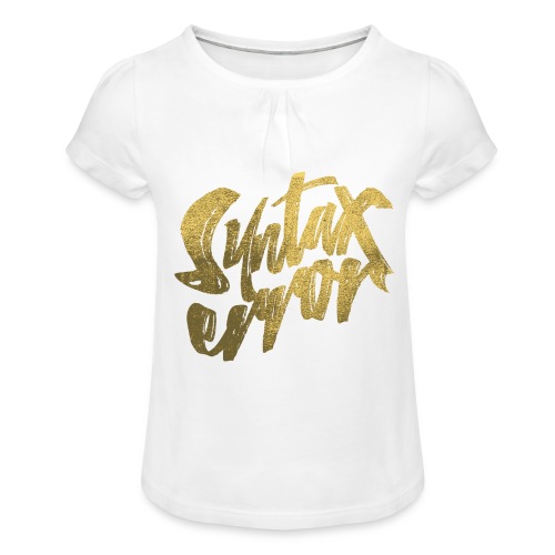 Syntax Error - T-shirt med rynkning flicka