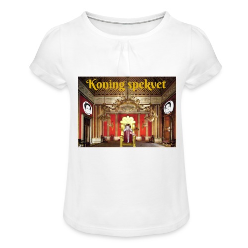Koning Spekvet - Meisjes-T-shirt met plooien