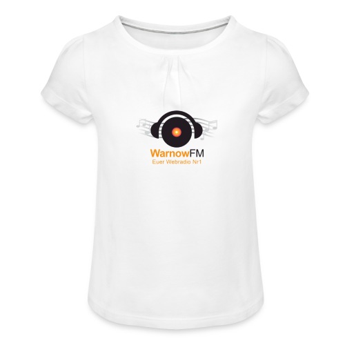 CD Kopfhörer - Mädchen-T-Shirt mit Raffungen