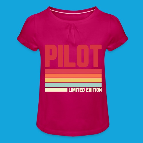 Pilot Limited Edition - Mädchen-T-Shirt mit Raffungen