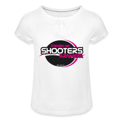 Vriendenvan Shooters - Meisjes-T-shirt met plooien