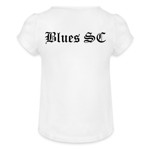 Blues SC - T-shirt med rynkning flicka