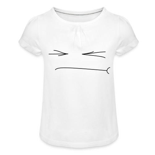 Gepfetzt - Mädchen-T-Shirt mit Raffungen