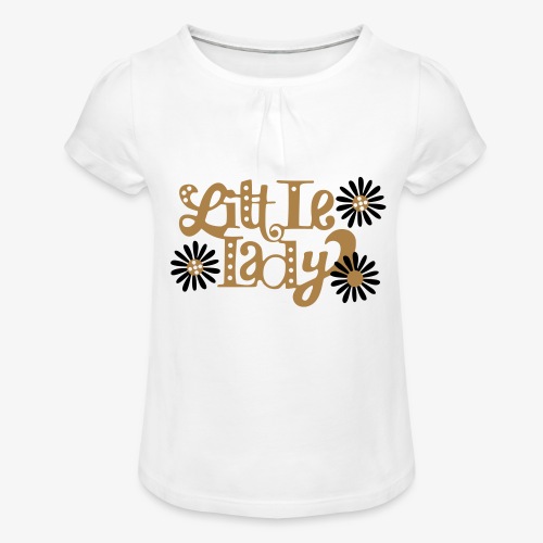 large_little-lady - T-shirt à fronces au col Fille