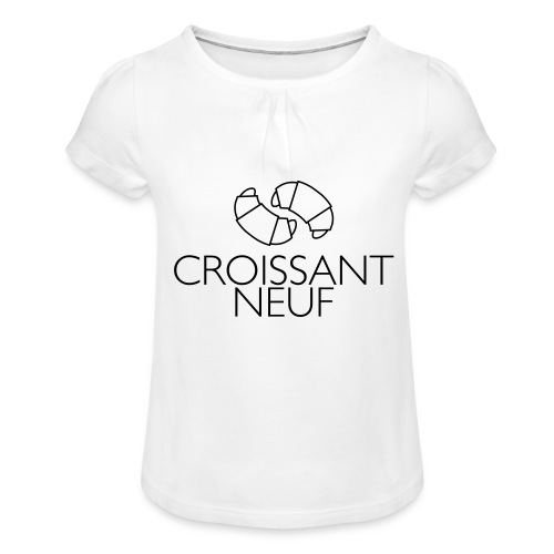 Croissaint Neuf - Meisjes-T-shirt met plooien