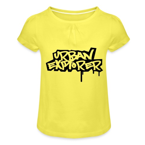 Urban Explorer - Mädchen-T-Shirt mit Raffungen