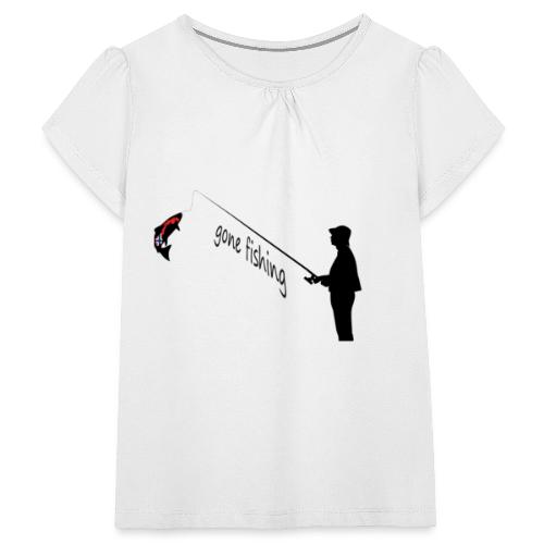 Angler - Mädchen-T-Shirt mit Raffungen