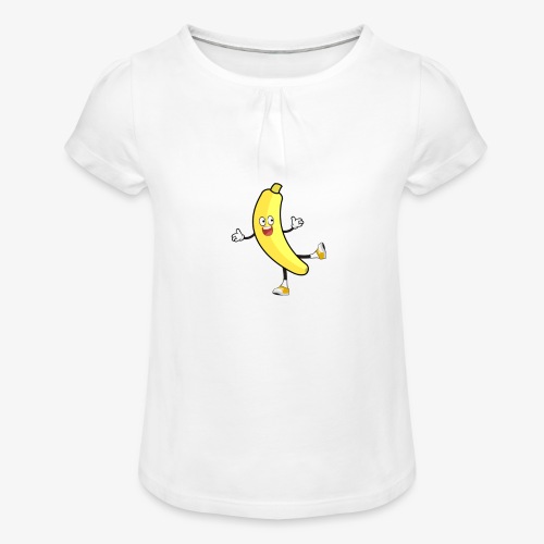 Banana - Girl's T-Shirt with Ruffles