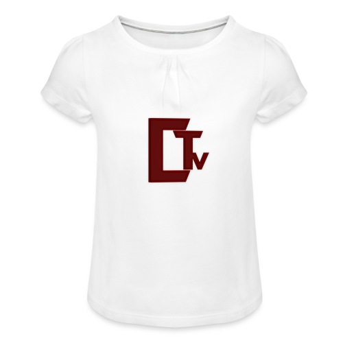 CTv logo - Girl's T-Shirt with Ruffles