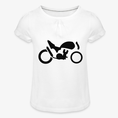 Streetfighter M4 - Mädchen-T-Shirt mit Raffungen