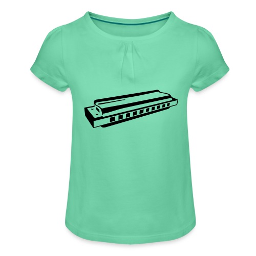 Harmonica - Girl's T-Shirt with Ruffles