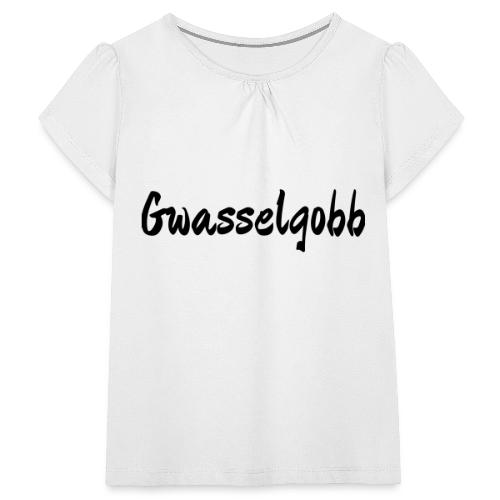 gwasselgobb - Mädchen-T-Shirt mit Raffungen