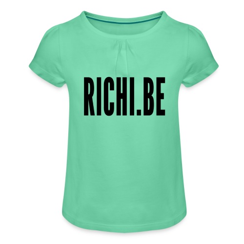 RICHI.BE - Mädchen-T-Shirt mit Raffungen