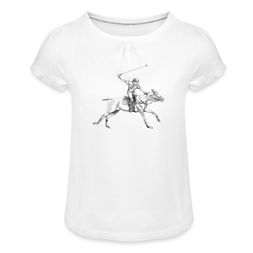 Polo - Mädchen-T-Shirt mit Raffungen
