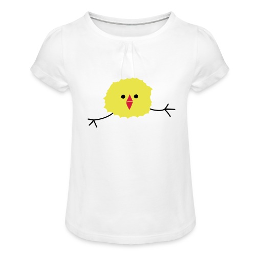 Silly Running Chic - Meisjes-T-shirt met plooien