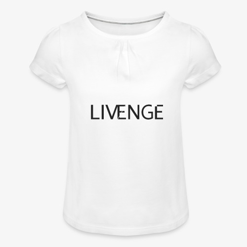 Livenge - Meisjes-T-shirt met plooien