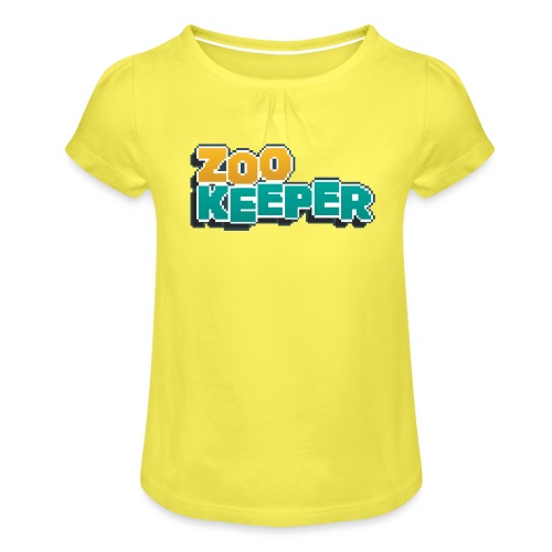 Classic ZooKeeper Official Logo - Girl's T-Shirt with Ruffles