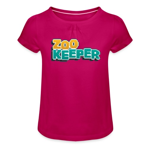 Classic ZooKeeper Official Logo - Girl's T-Shirt with Ruffles