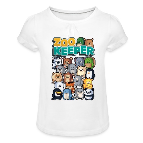 ZooKeeper Full House - Girl's T-Shirt with Ruffles