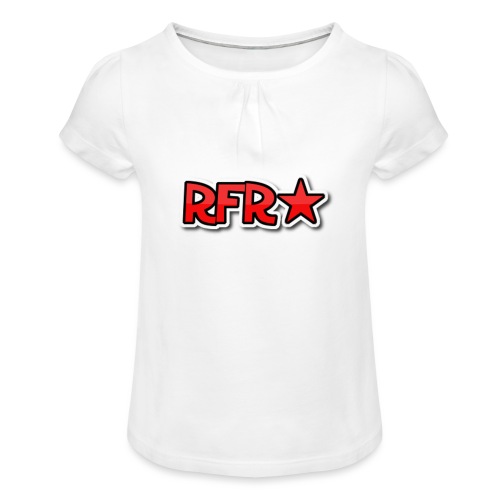 rfr logo - Tyttöjen t-paita, jossa rypytyksiä