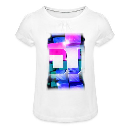 DJ by Florian VIRIOT - Koszulka dziewczęca z marszczeniami