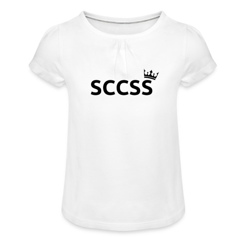 SCCSS - Meisjes-T-shirt met plooien