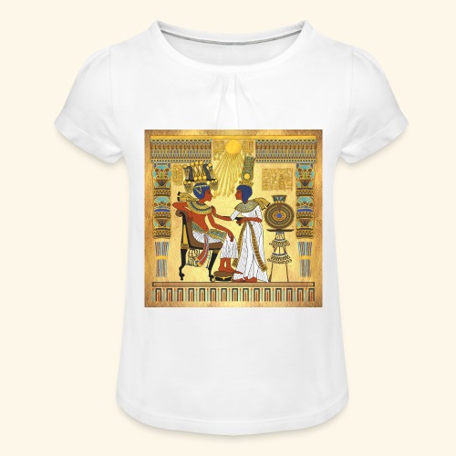 Tron Tutanchamona - Koszulka dziewczęca z marszczeniami