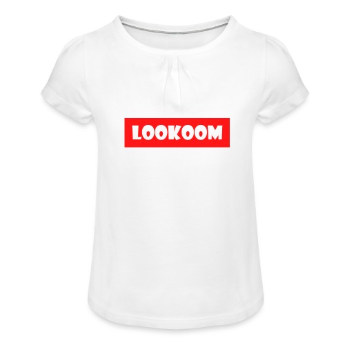 LOOKOOM - T-shirt à fronces au col Fille