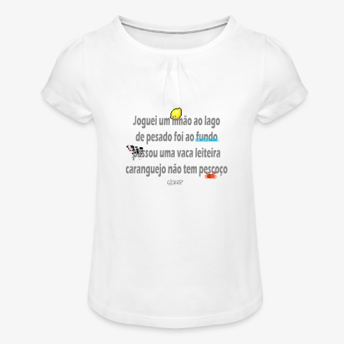Versinho de infancia - Girl's T-Shirt with Ruffles