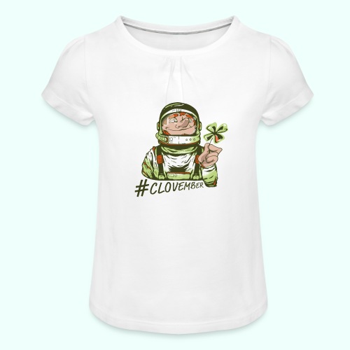 clovember - Koszulka dziewczęca z marszczeniami