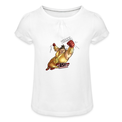Lady Heumarkt - Mädchen-T-Shirt mit Raffungen