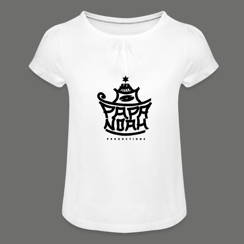 PAPA NOAH Productions - Mädchen-T-Shirt mit Raffungen