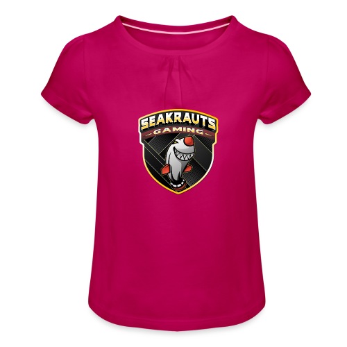 Seakrauts-Gaming - Mädchen-T-Shirt mit Raffungen