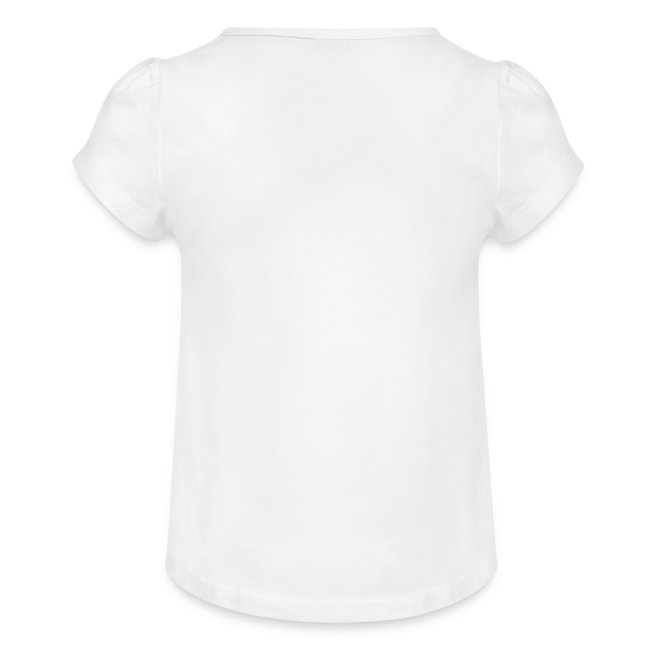 Vorschau: Grosse Schwesta - Mädchen-T-Shirt mit Raffungen