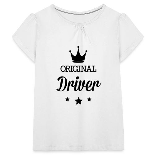 Original drei Sterne Deluxe Fahrer - Mädchen-T-Shirt mit Raffungen